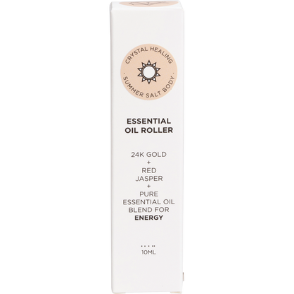 Essential Oil Roller 24K Gold Energy Red Jasper