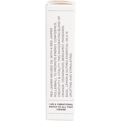 Essential Oil Roller 24K Gold Energy Red Jasper