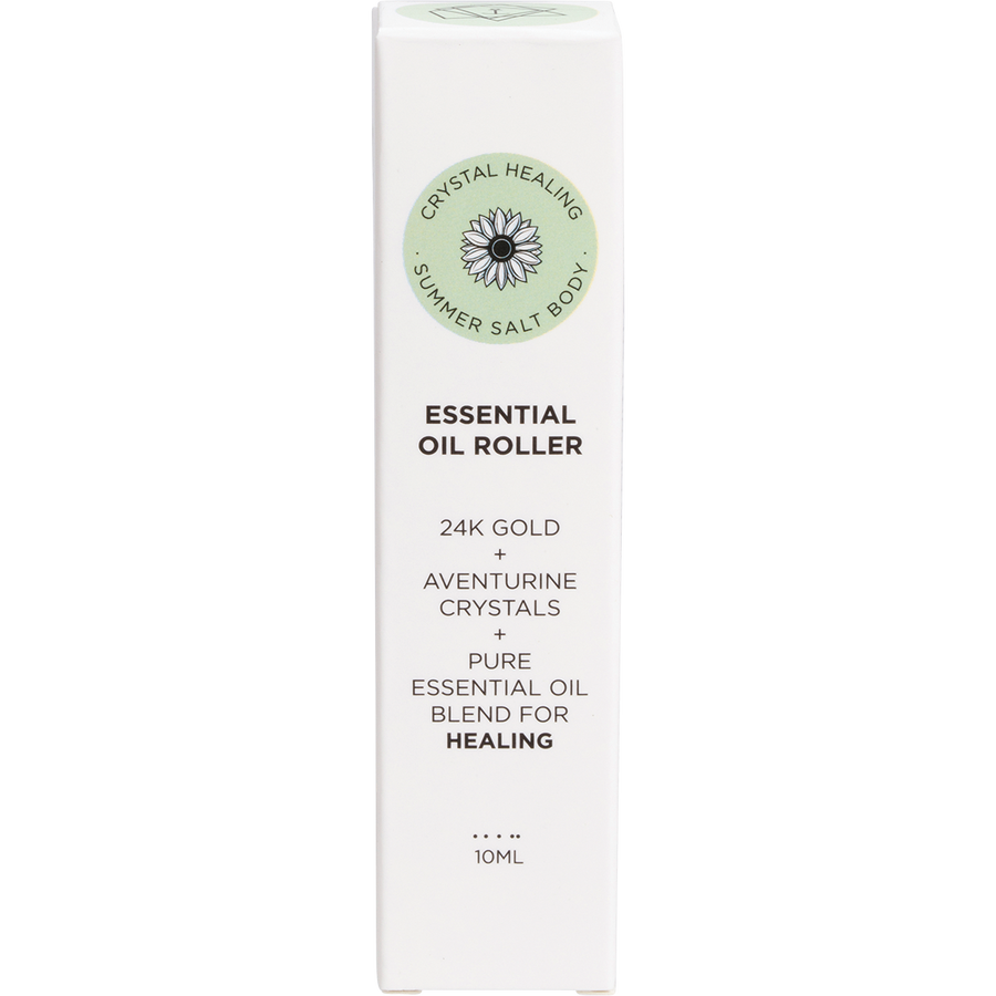 Essential Oil Roller 24K Gold Healing Aventurine