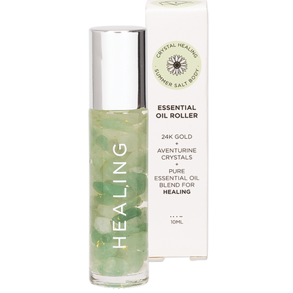 Essential Oil Roller 24K Gold Healing Aventurine