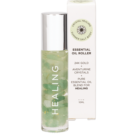 Essential Oil Roller 24K Gold Healing Aventurine