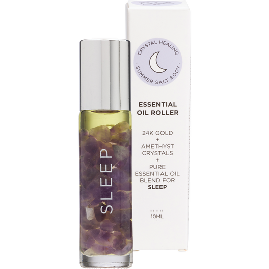 Essential Oil Roller 24K Gold Sleep Amethyst