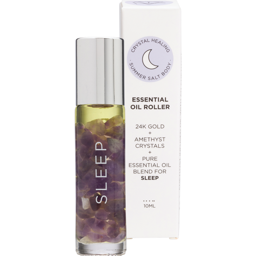 Essential Oil Roller 24K Gold Sleep Amethyst