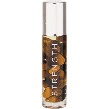 Essential Oil Roller 24K Gold Strength Tiger Eye