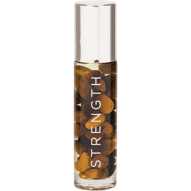 Essential Oil Roller 24K Gold Strength Tiger Eye