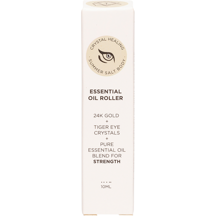 Essential Oil Roller 24K Gold Strength Tiger Eye