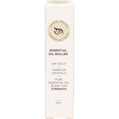 Essential Oil Roller 24K Gold Strength Tiger Eye