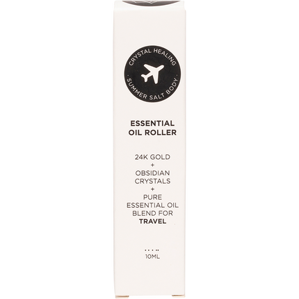 Essential Oil Roller 24K Gold Travel Obsidian