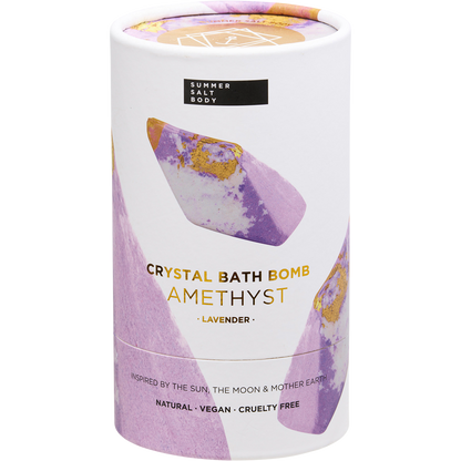 Crystal Bath Bomb Amethyst Lavender