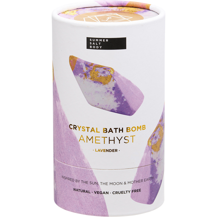 Crystal Bath Bomb Amethyst Lavender