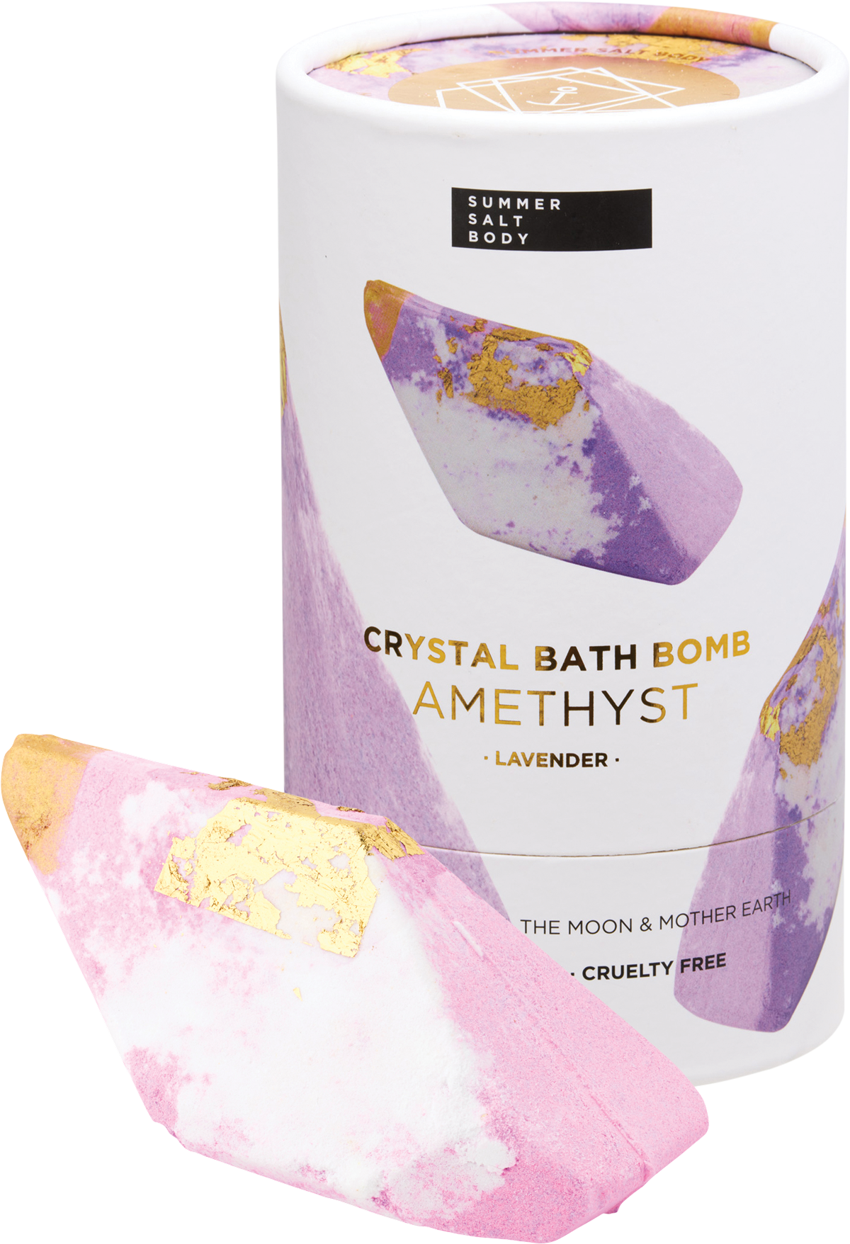 Crystal Bath Bomb Amethyst Lavender