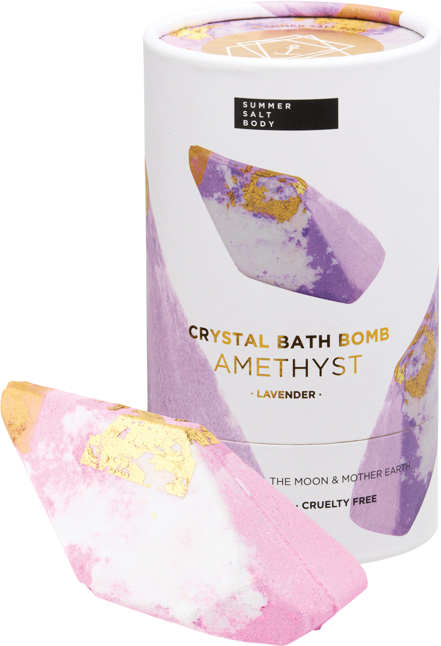 Crystal Bath Bomb Amethyst Lavender