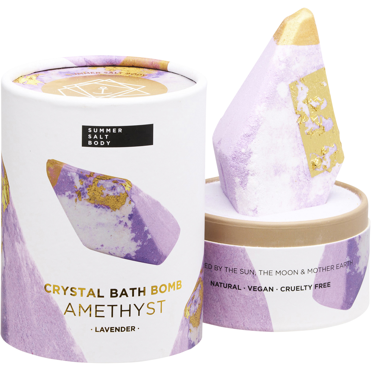 Crystal Bath Bomb Amethyst Lavender