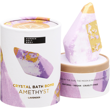 Crystal Bath Bomb Amethyst Lavender