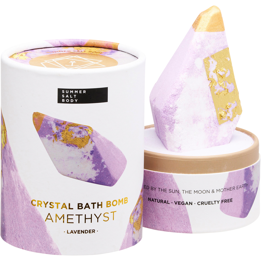 Crystal Bath Bomb Amethyst Lavender