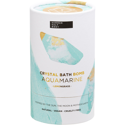 Crystal Bath Bomb Aquamarine Lemongrass