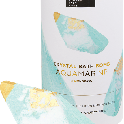 Crystal Bath Bomb Aquamarine Lemongrass
