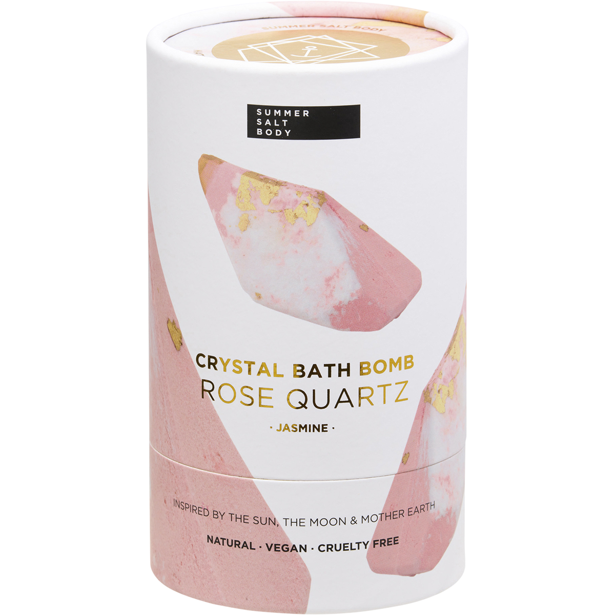 Crystal Bath Bomb Rose Quartz Jasmine