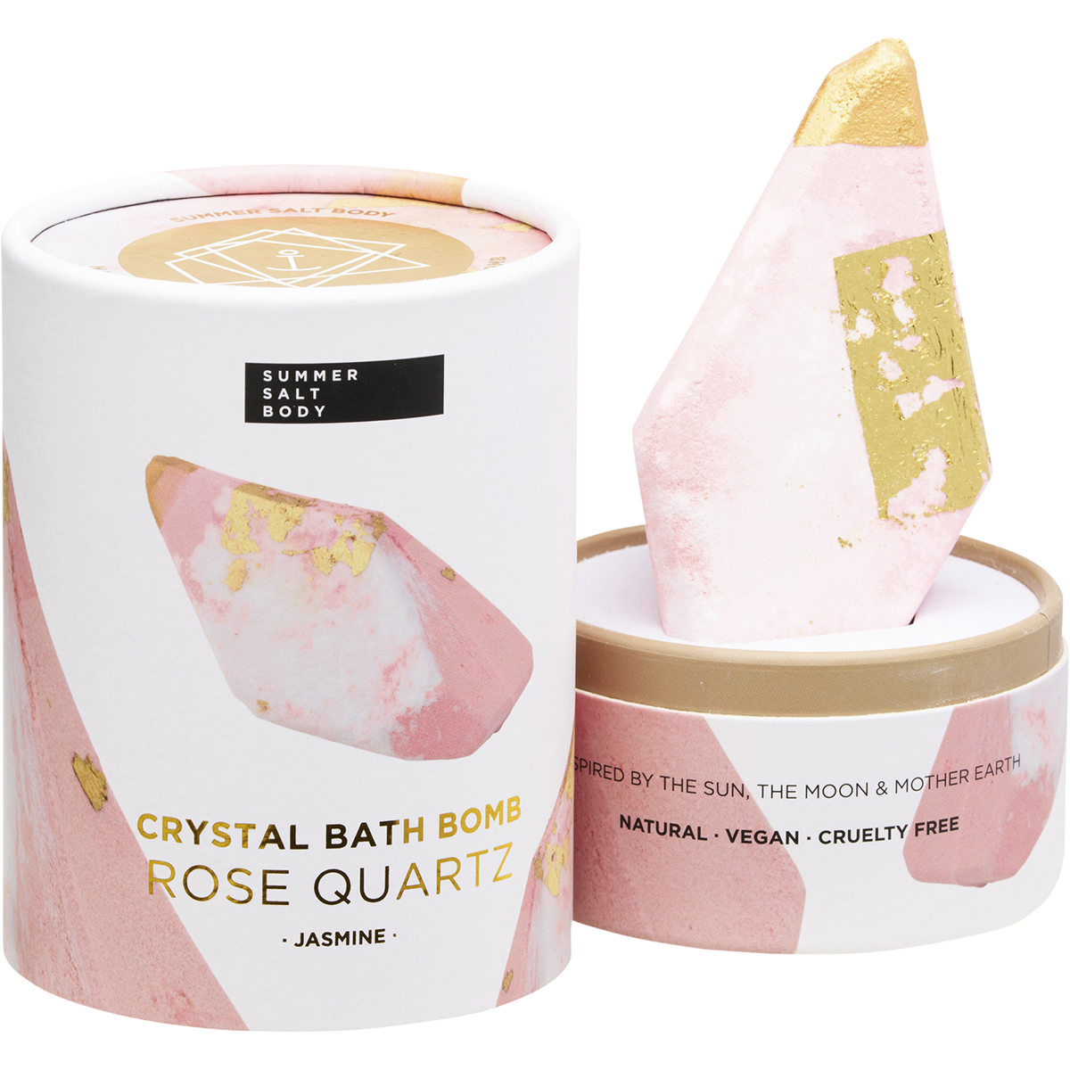 Crystal Bath Bomb Rose Quartz Jasmine
