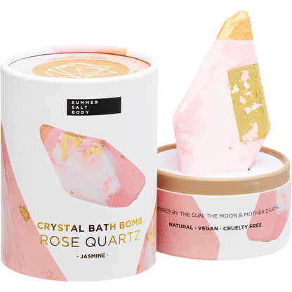 Crystal Bath Bomb Rose Quartz Jasmine