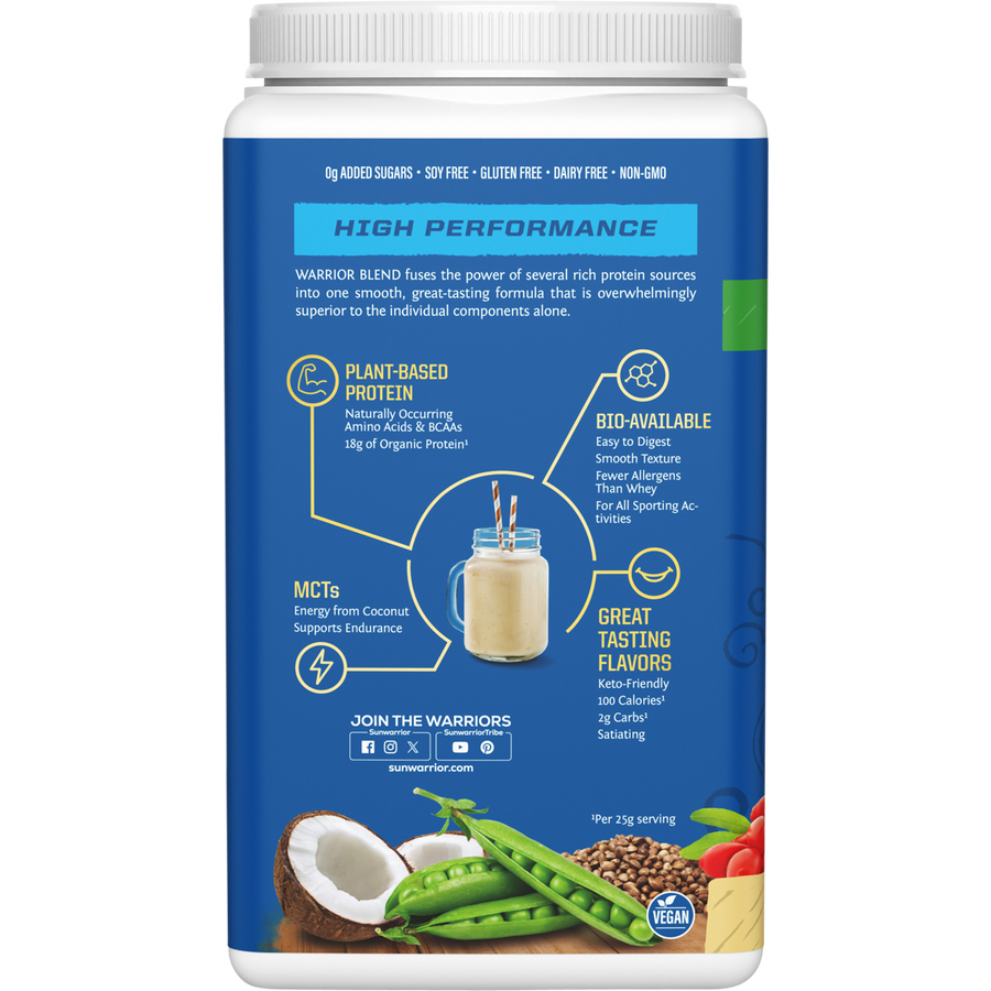 SUNWARRIOR Protein Powder Warrior Blend Vanilla