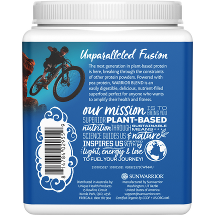 SUNWARRIOR Protein Powder Warrior Blend Chocolate