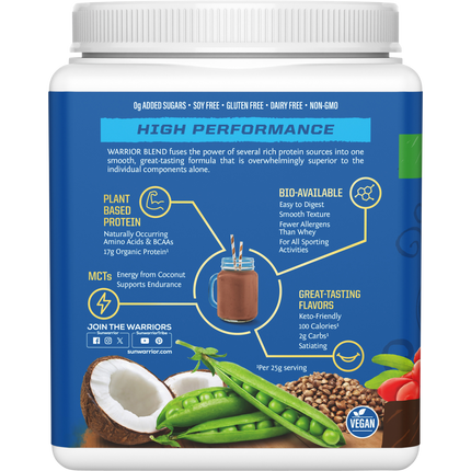 SUNWARRIOR Protein Powder Warrior Blend Chocolate