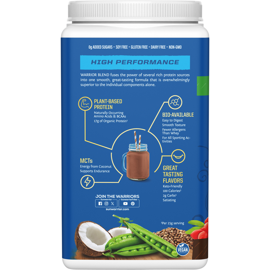 SUNWARRIOR Protein Powder Warrior Blend Chocolate