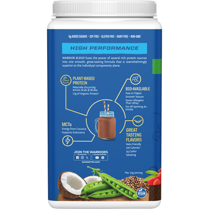SUNWARRIOR Protein Powder Warrior Blend Chocolate