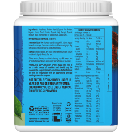 SUNWARRIOR Protein Powder Warrior Blend Unflavoured