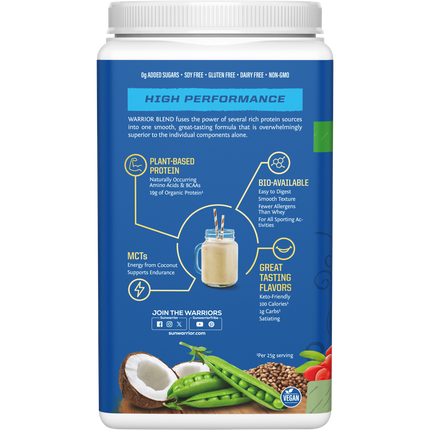 SUNWARRIOR Protein Powder Warrior Blend Unflavoured