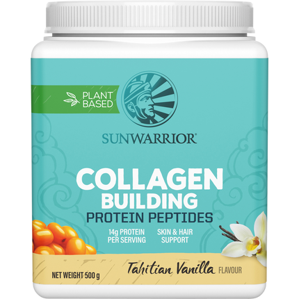 SUNWARRIOR Collagen Building Protein Peptides Tahitian Vanilla