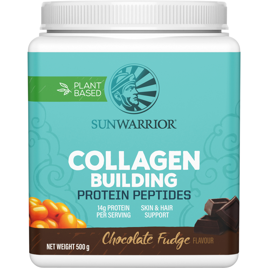 SUNWARRIOR Collagen Building Protein Peptides Chocolate Fudge