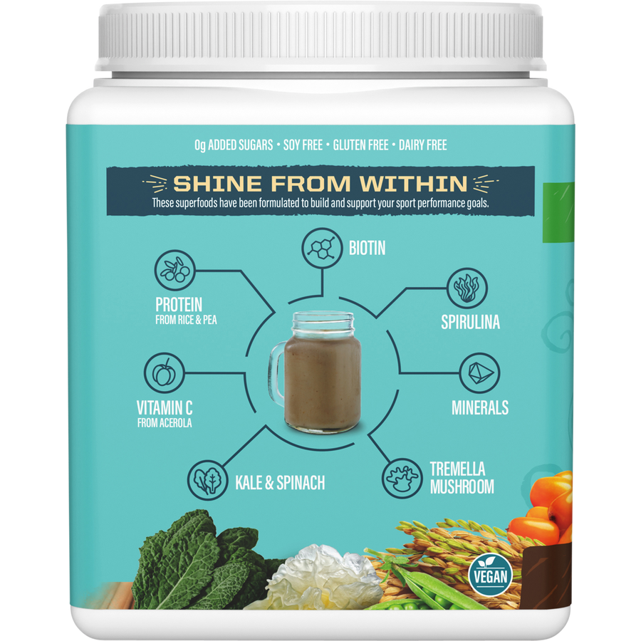 SUNWARRIOR Collagen Building Protein Peptides Chocolate Fudge