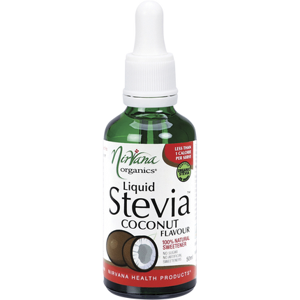 Nirvana Organics Liquid Stevia in coconut flavor