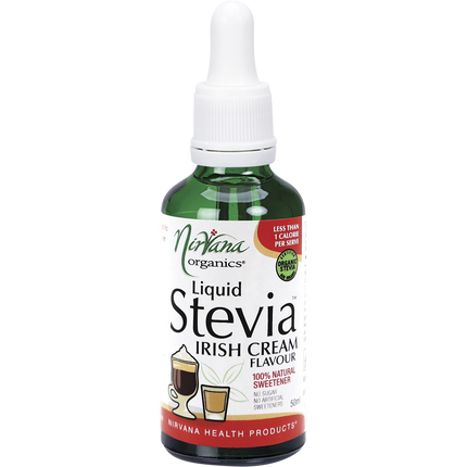 Nirvana Organics liquid stevia in Irish cream flavor