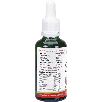 Nirvana Organics liquid stevia in Irish cream flavor