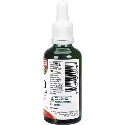 Nirvana Organics Liquid Stevia Irish Cream bottle