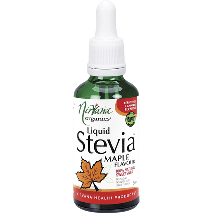 Nirvana Organics liquid stevia in maple flavor