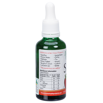 Nirvana Organics Liquid Stevia Apple bottle on white background