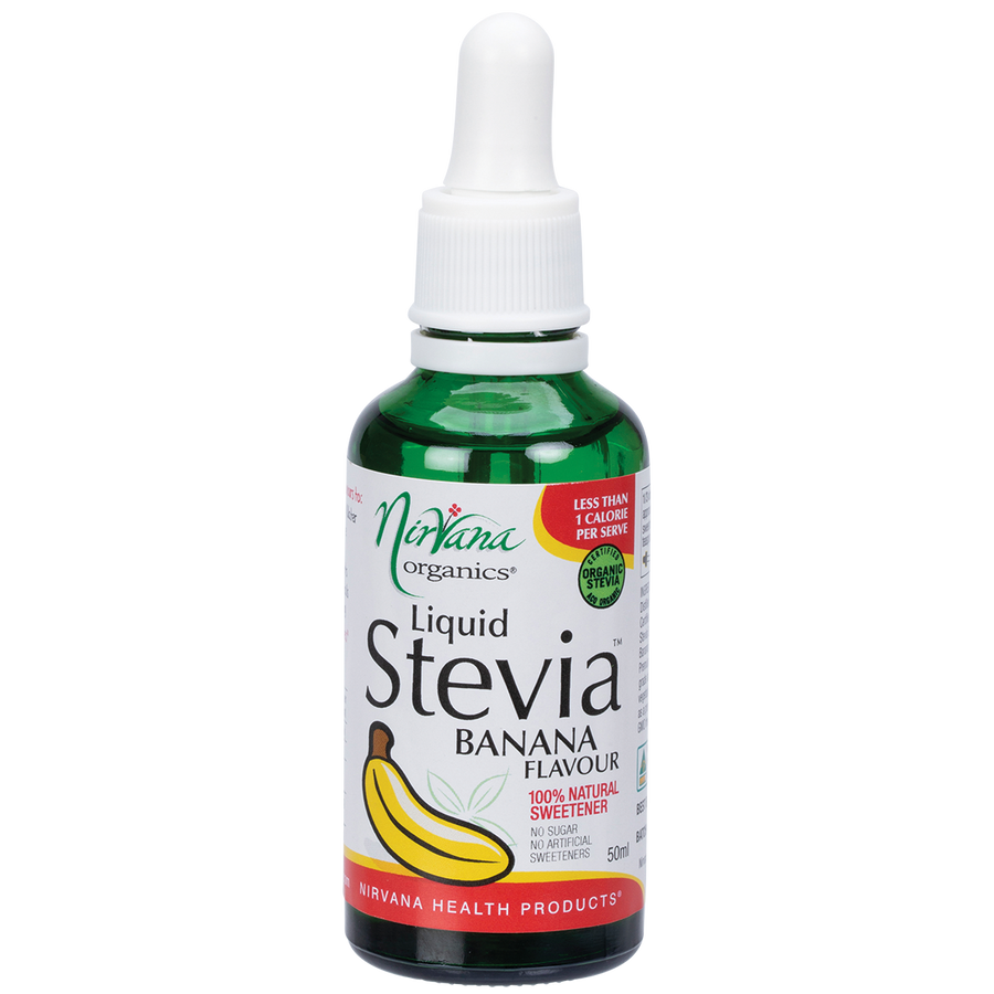 Nirvana Organics Liquid Stevia in banana flavor