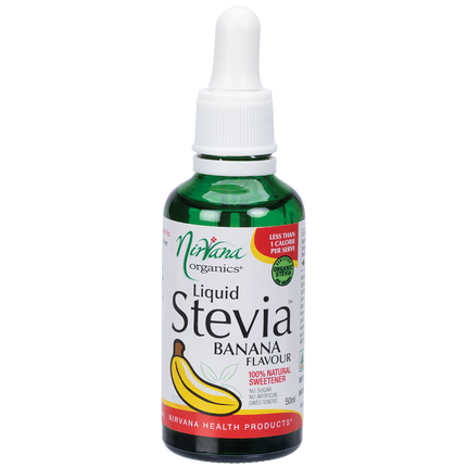 Nirvana Organics Liquid Stevia in banana flavor