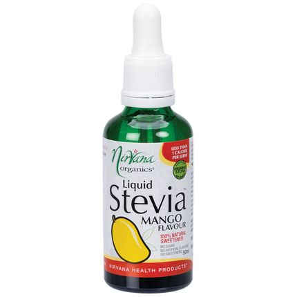 Nirvana Organics Liquid Stevia in mango flavor