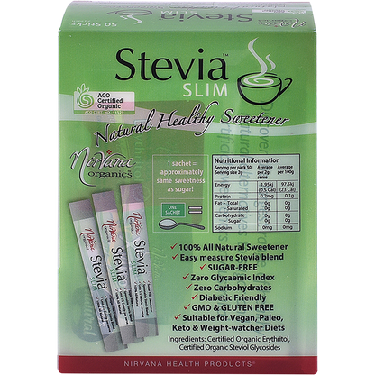 Stevia & Erythritol Sweetener Stevia Slim Sticks
