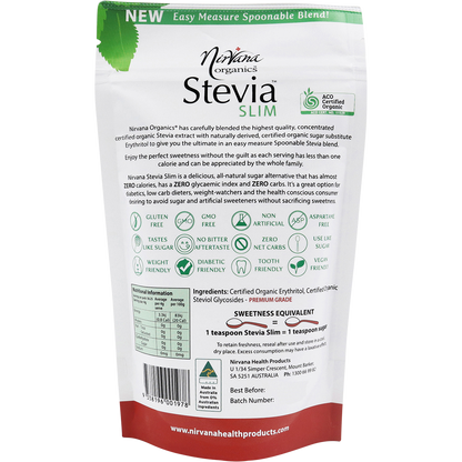 Stevia & Erythritol Sweetener Stevia Slim Spoonable