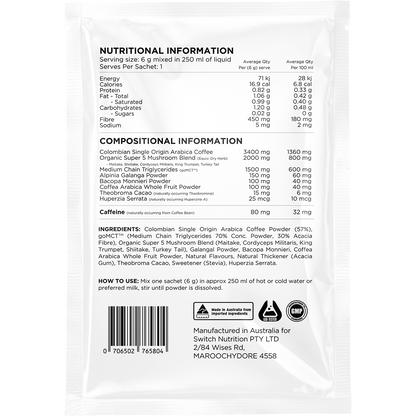 Coffee Mental Focus Elixir Naked Espresso