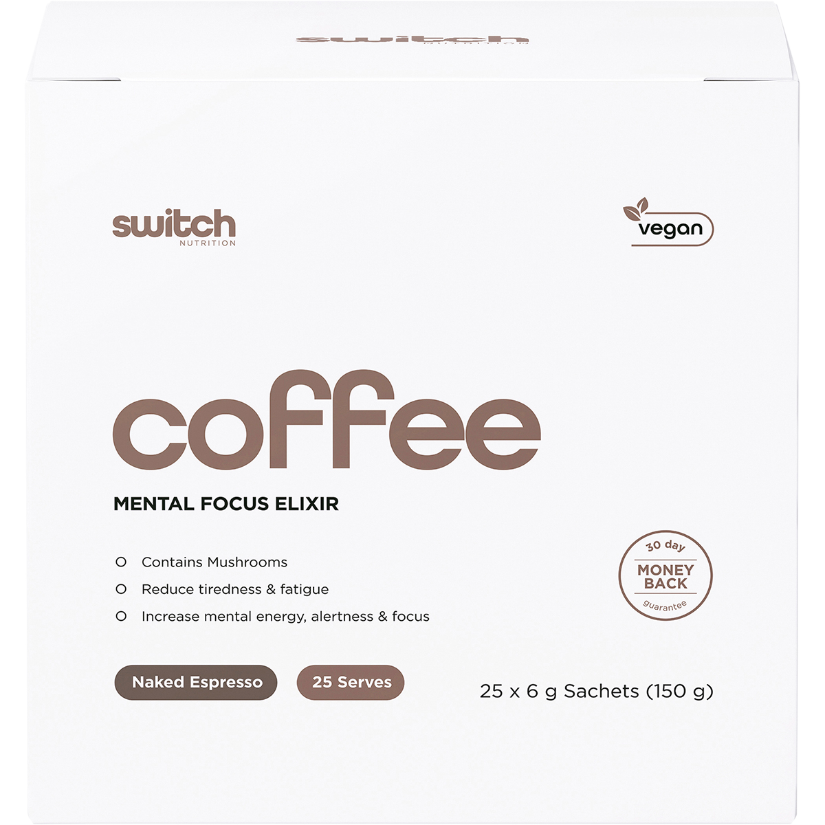 Coffee Mental Focus Elixir Naked Espresso