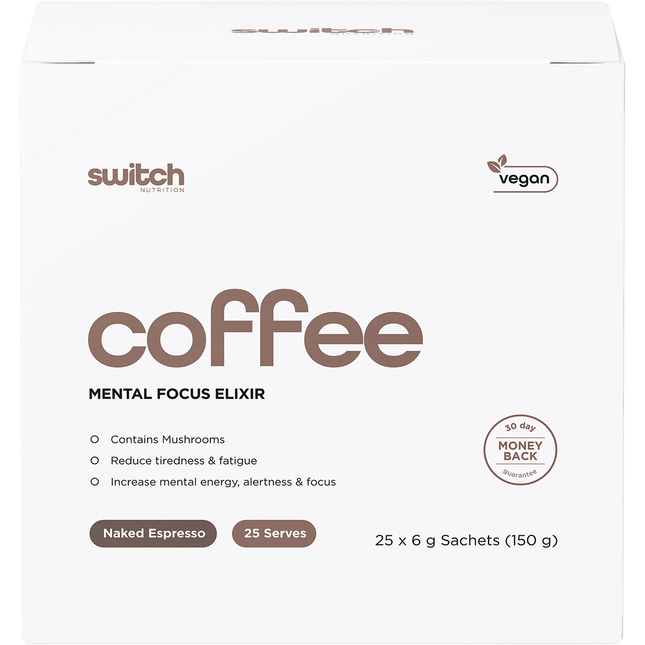 Switch Nutrition Coffee Mental Focus Elixir Naked Espresso