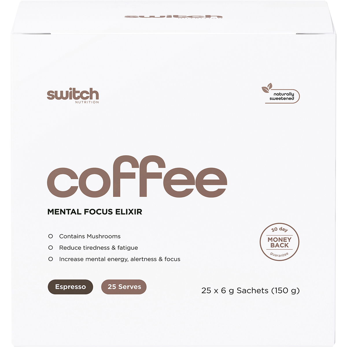 Coffee Mental Focus Elixir Espresso Sweetened