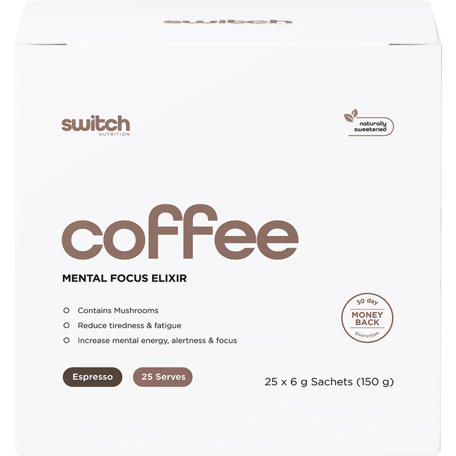 Switch Nutrition Coffee Mental Focus Elixir Espresso Sweetened
